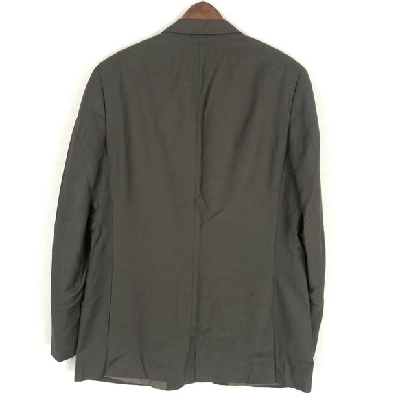 BEVERLY HILLS POLO CLUB Brown Suit Jacket Men's Size 44L Two-Button Long Sleeve - Picture 2 of 8